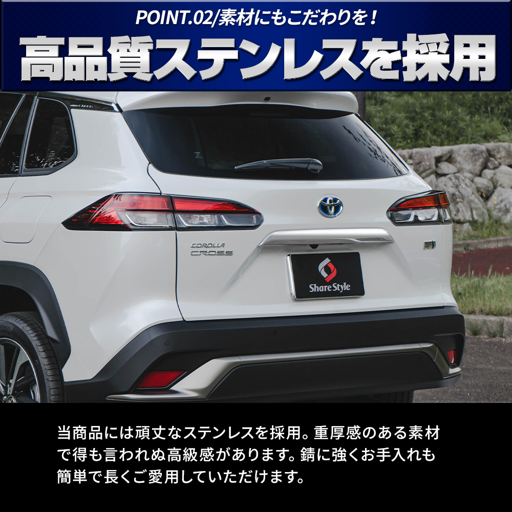 シェアスタイル カローラクロス リアゲート ハンドル プロテクター 1p