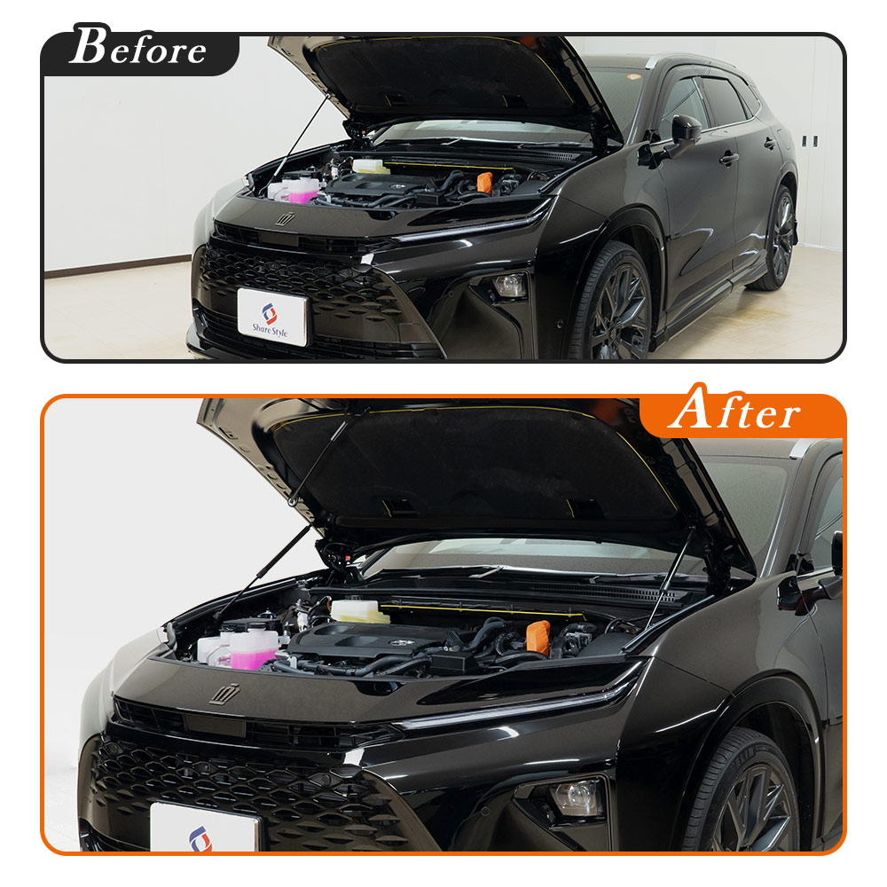 シェアスタイル クラウンエステート ボンネットダンパー スチール製