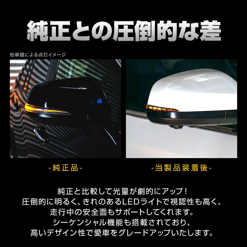 Amazon | シェアスタイル 流れるドアミラーウィンカー！ 車検