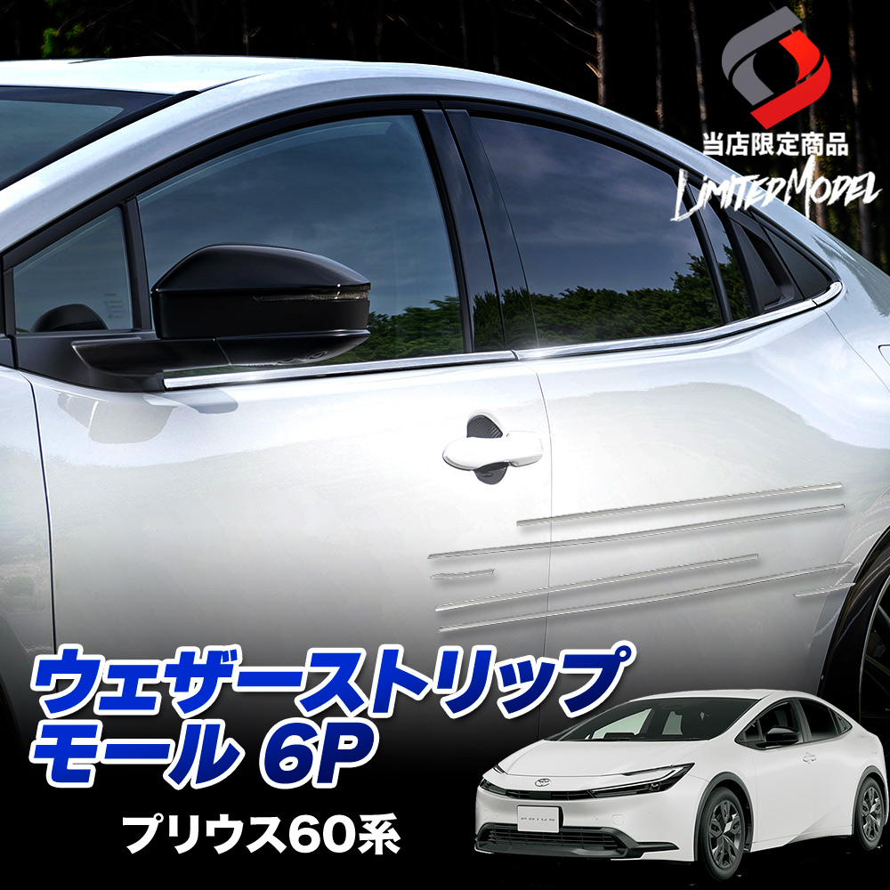 シェアスタイル プリウス 60系 ウェザーストリップモール 6p (当社