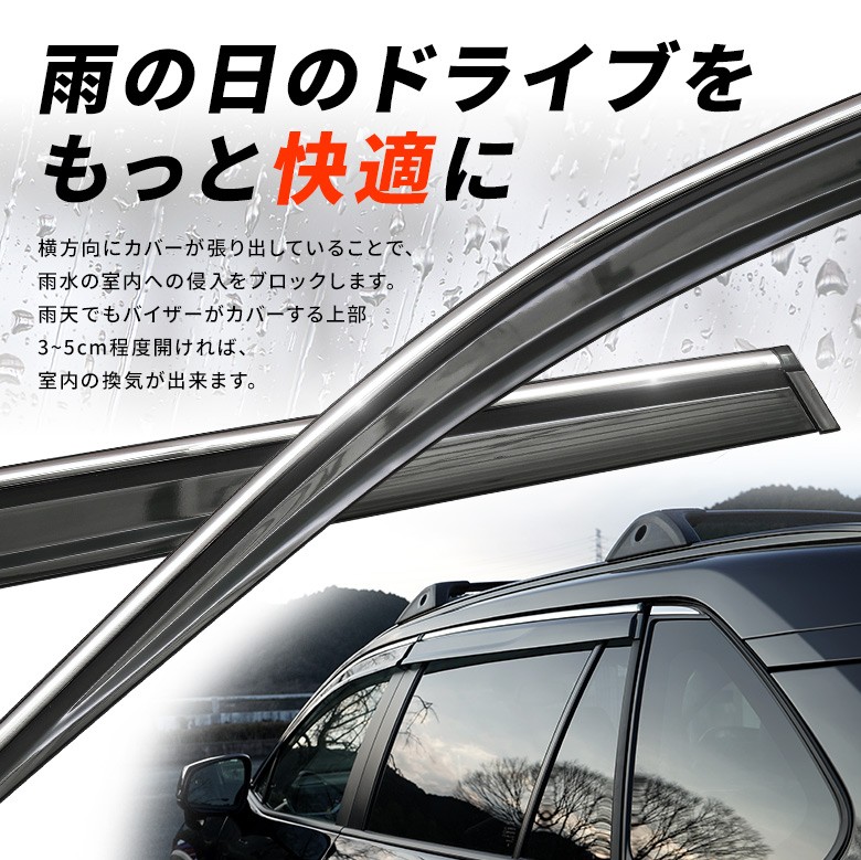 予約販売 11月中旬入荷予定】 RAV4 50系 専用 ドアバイザー 4p メッキタイプ 日除け 雨除け サイドバイザー ドレスアップ パーツ :  to-ra407-ex05001 : LED HIDの老舗シェアスタイル - 通販 - Yahoo!ショッピング