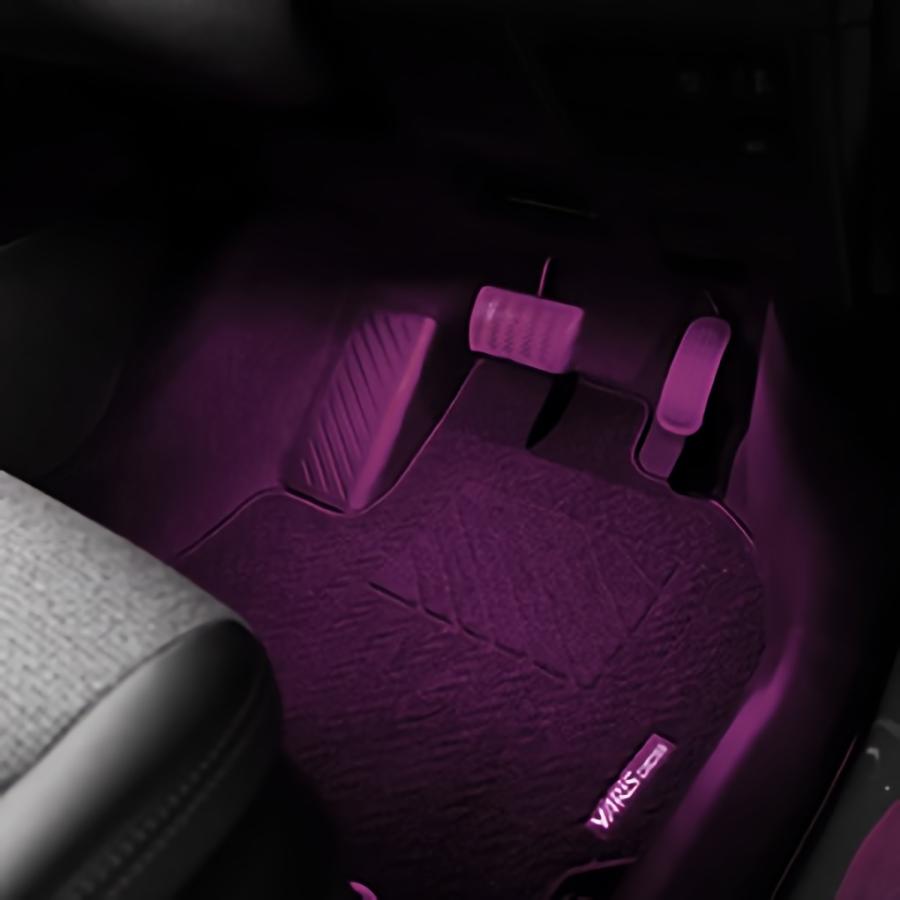 トヨタ レクサス マツダ スバル ホンダ ミツビシ 汎用 カプラー付き フットランプ 増設 キット 2p LED 足元 シェアスタイル｜ss-style8｜05