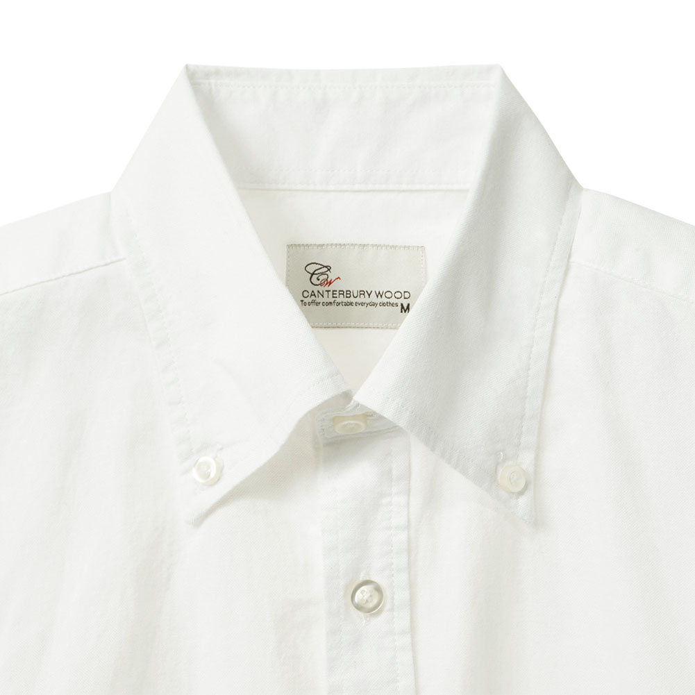 CANTERBURY WOOD 綿100% コットン 長袖 カジュアルシャツ ボタンダウン