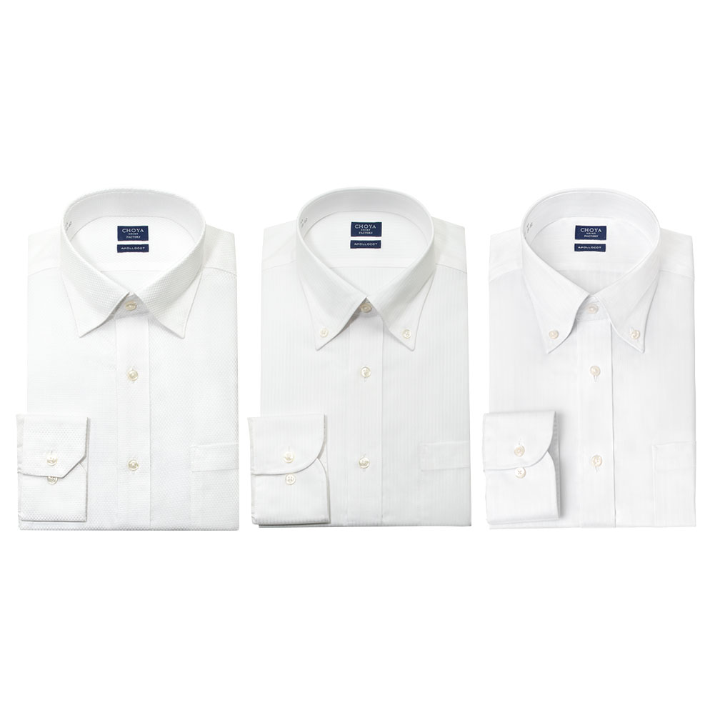 CHOYA SHIRT FACTORY 日清紡アポロコット【3枚セット】 長袖