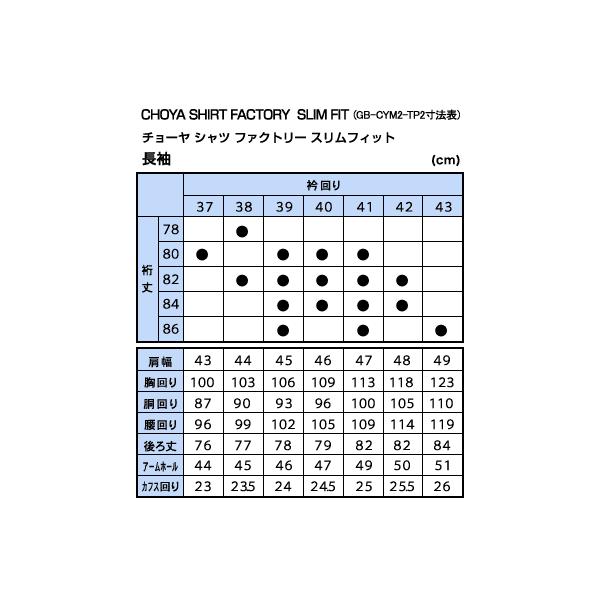 CHOYA SHIRT FACTORY 日清紡アポロコット スリムフィット【3枚セット
