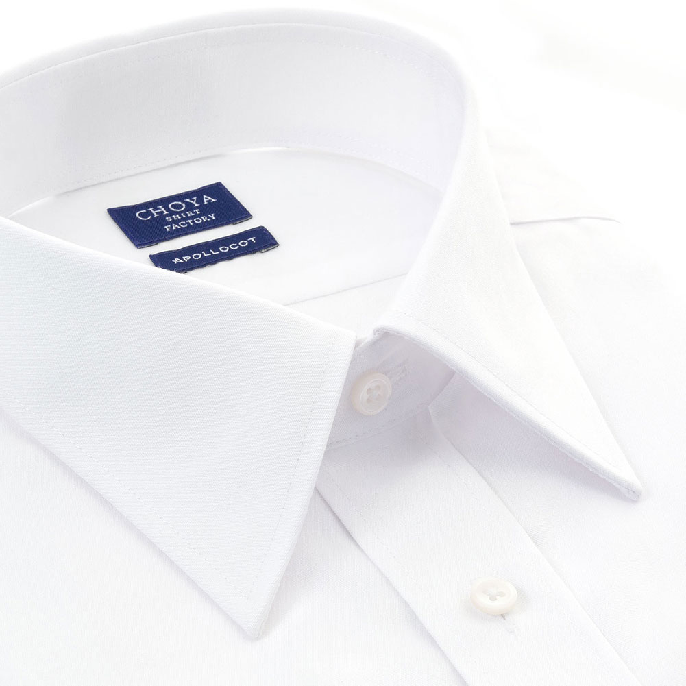 日清紡アポロコット 長袖 ワイシャツ メンズ 綿100％ 形態安定 白ブロード レギュラーカラーシャツ CHOYAシャツ ドレスシャツ｜ss1946｜07