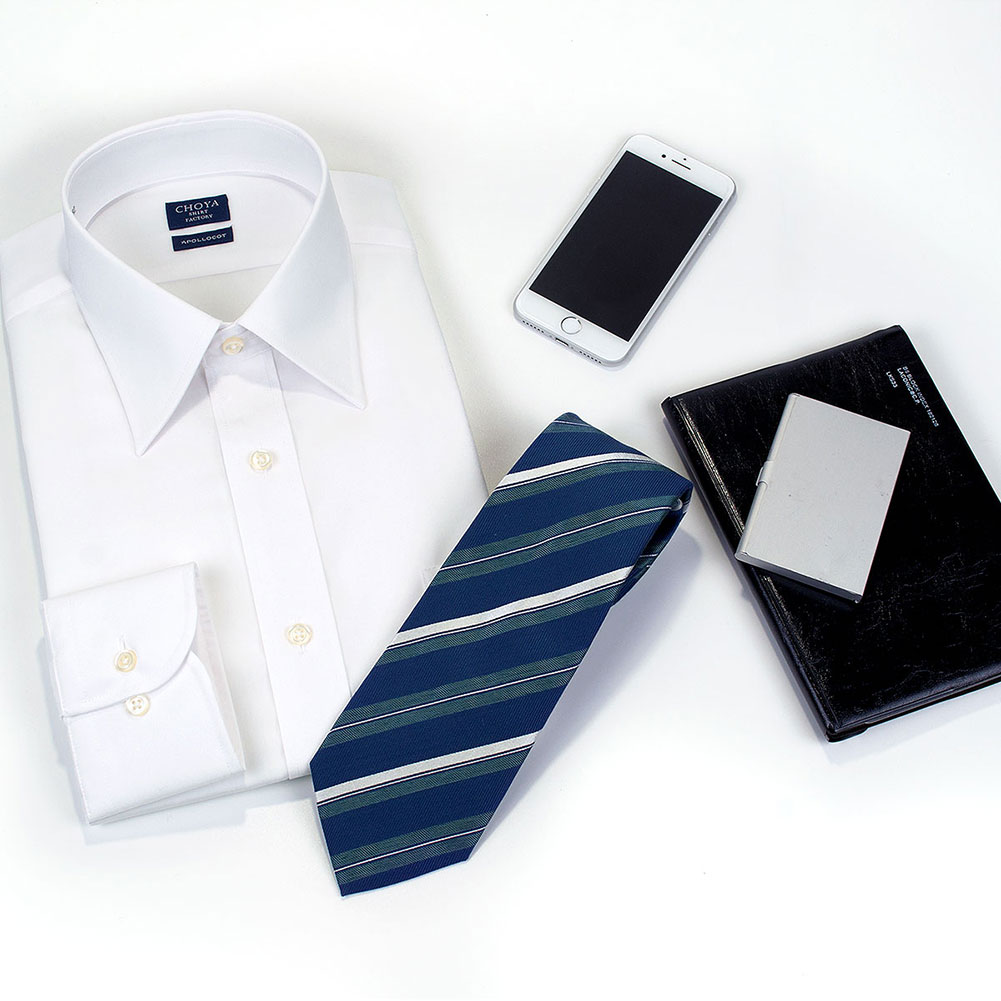 CHOYA SHIRT FACTORY 日清紡アポロコット 長袖 ワイシャツ