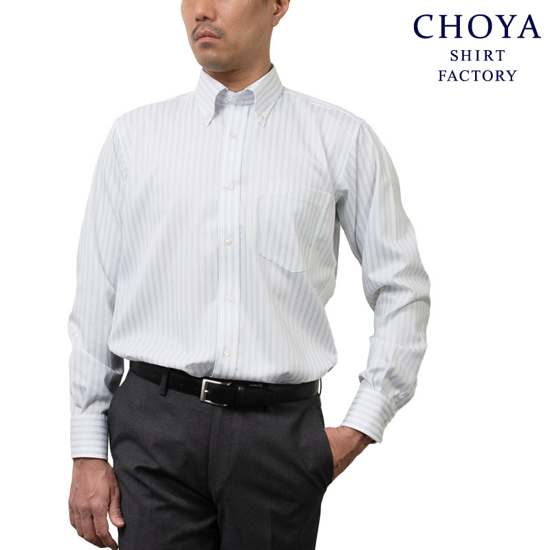 CHOYA SHIRT FACTORY 日清紡アポロコット 長袖 ワイシャツ メンズ 形態 