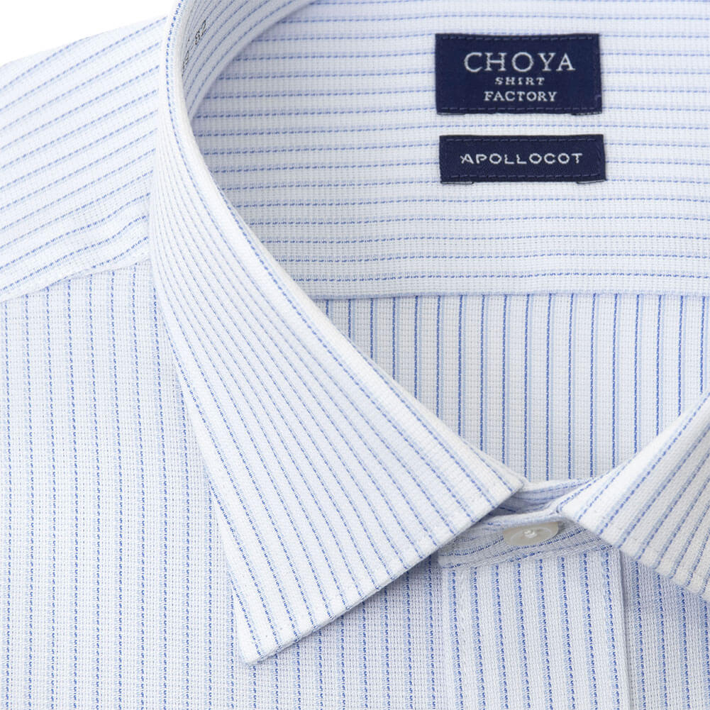 CHOYA SHIRT FACTORY 【爆買】日清紡アポロコット 長袖 ワイシャツ
