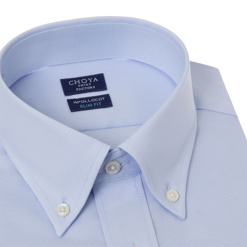 CHOYA SHIRT FACTORY 日清紡アポロコット スリムフィット 長袖