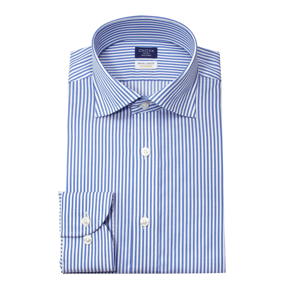 CHOYA SHIRT FACTORY 日清紡アポロコット クラシック ワイドカラー