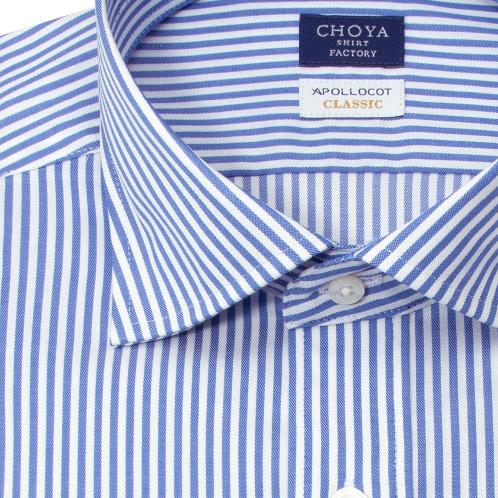 CHOYA SHIRT FACTORY 日清紡アポロコット クラシック ワイドカラー
