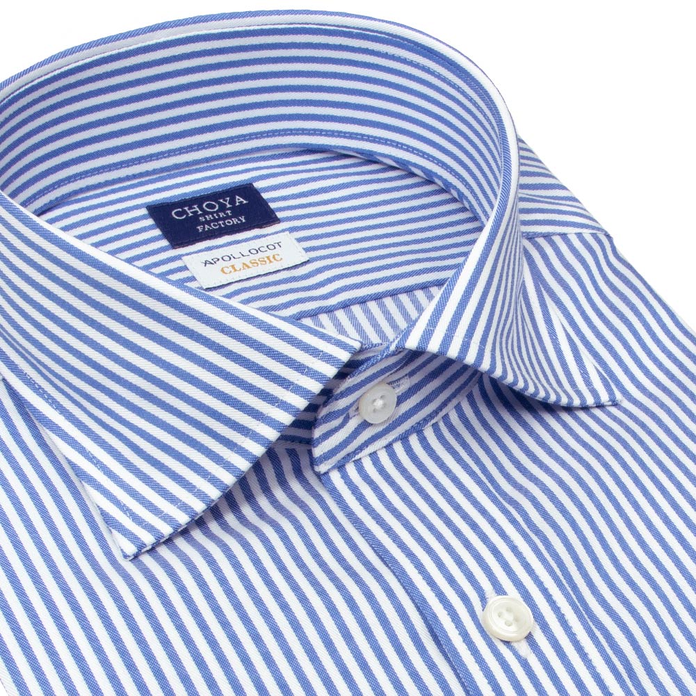 CHOYA SHIRT FACTORY 日清紡アポロコット クラシック ワイドカラー