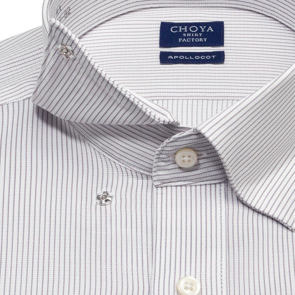 CHOYA SHIRT FACTORY 日清紡アポロコット 長袖 ワイシャツ メンズ 綿