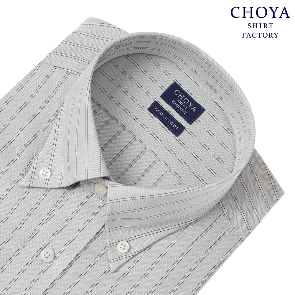 CHOYA SHIRT FACTORY 日清紡アポロコット 長袖 ワイシャツ メンズ 形態
