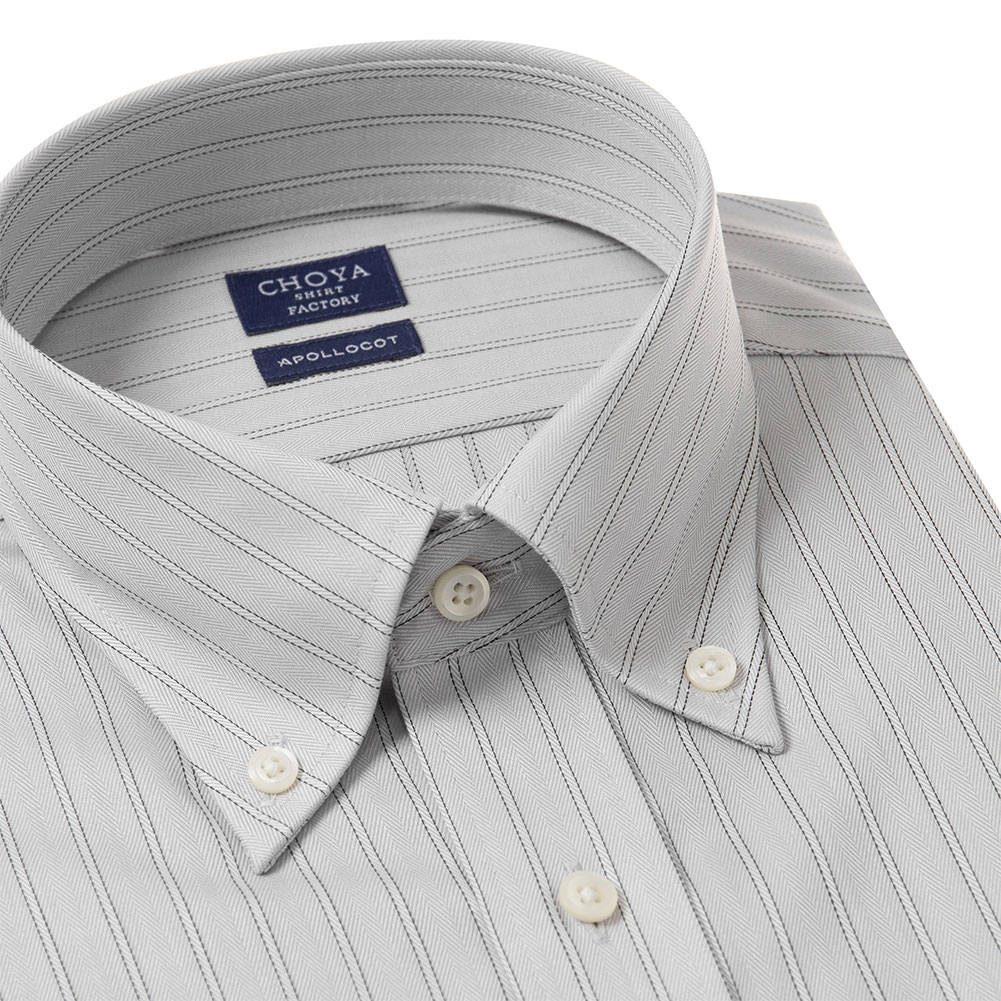 CHOYA SHIRT FACTORY 日清紡アポロコット 長袖 ワイシャツ メンズ 形態