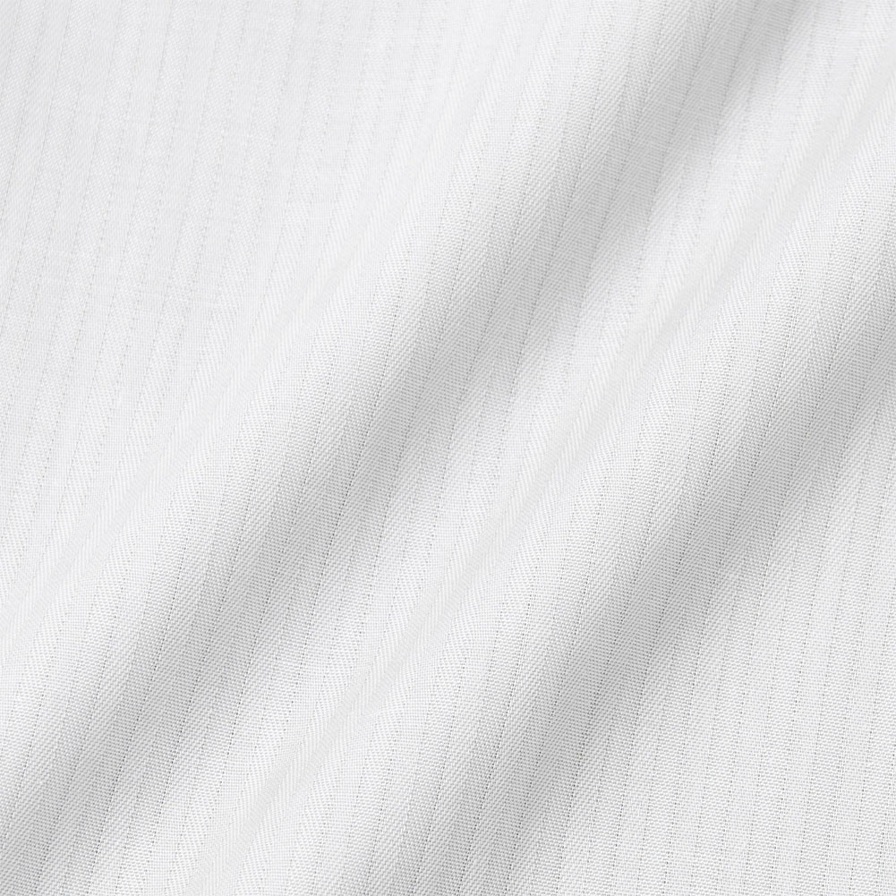日清紡アポロコット 長袖 ワイシャツ メンズ 形態安定加工 白ドビー ストライプ レギュラーカラー |綿100％ ホワイト CH_2401FS｜ss1946｜03