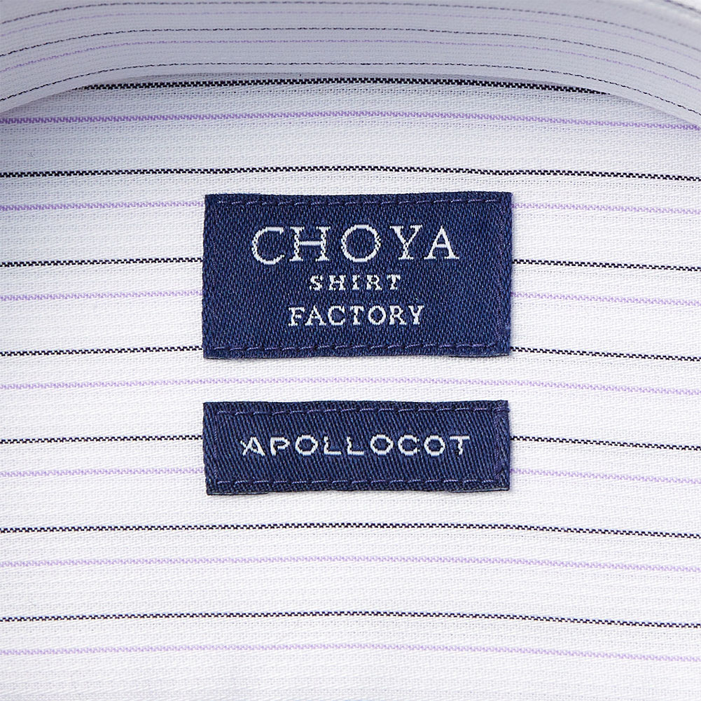 CHOYA SHIRT FACTORY 日清紡アポロコット 長袖 ワイシャツ メンズ 形態
