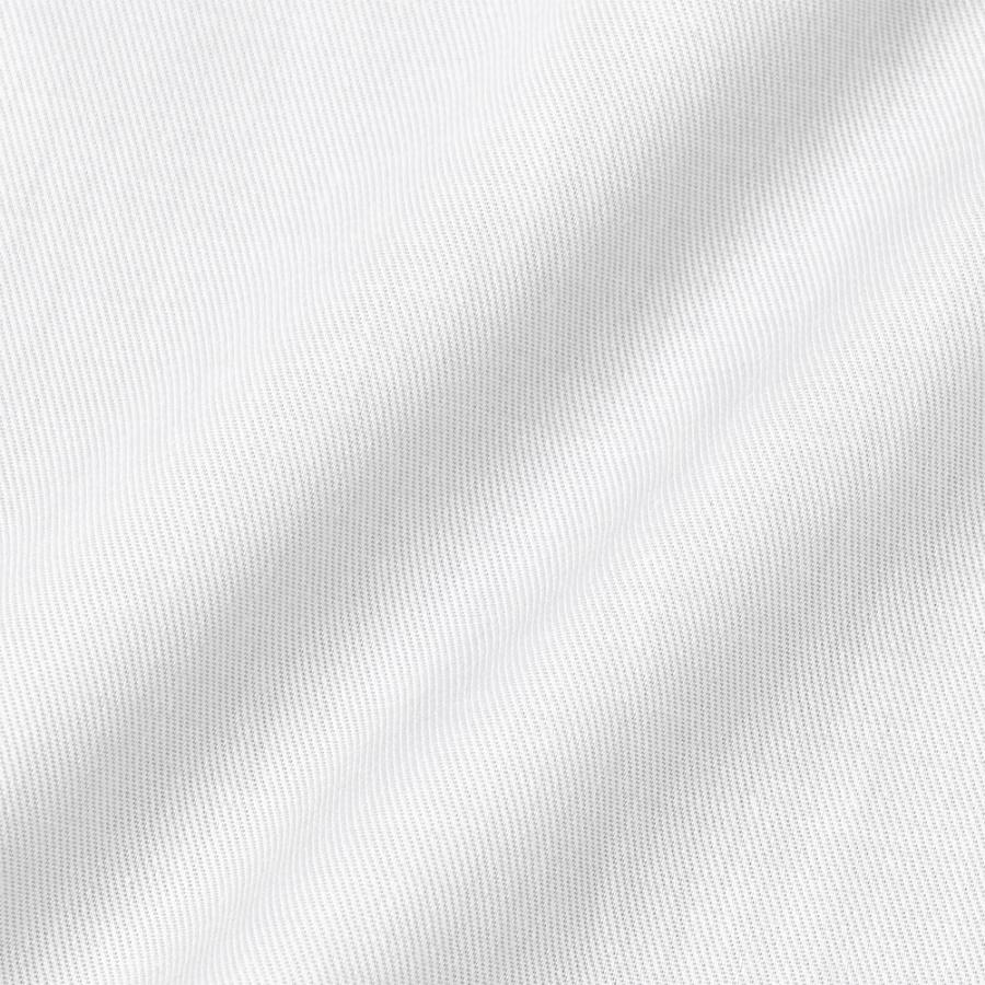 日清紡アポロコット 長袖 ワイシャツ メンズ 形態安定加工 ツイル スナップダウン |綿100％ ホワイト CH_2401FS｜ss1946｜03