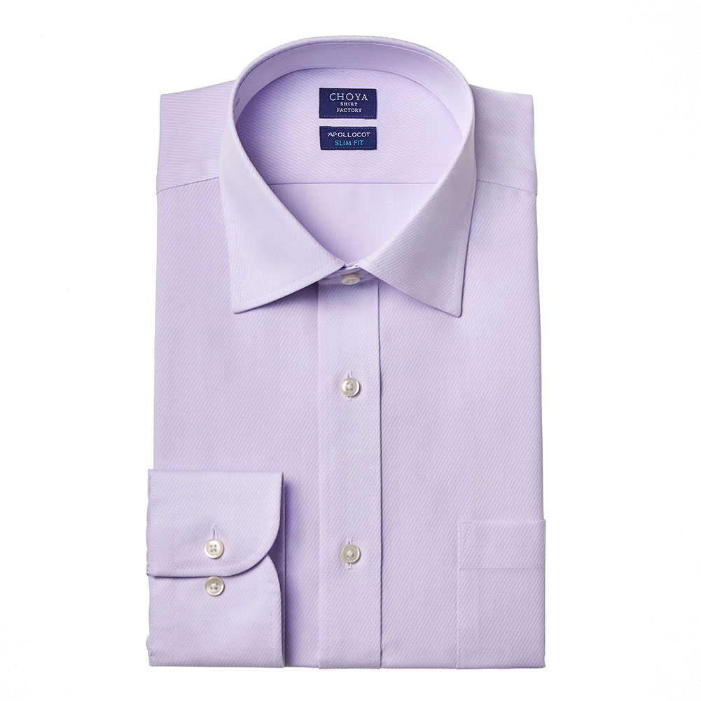 CHOYA SHIRT FACTORY 日清紡アポロコット スリムフィット 長袖