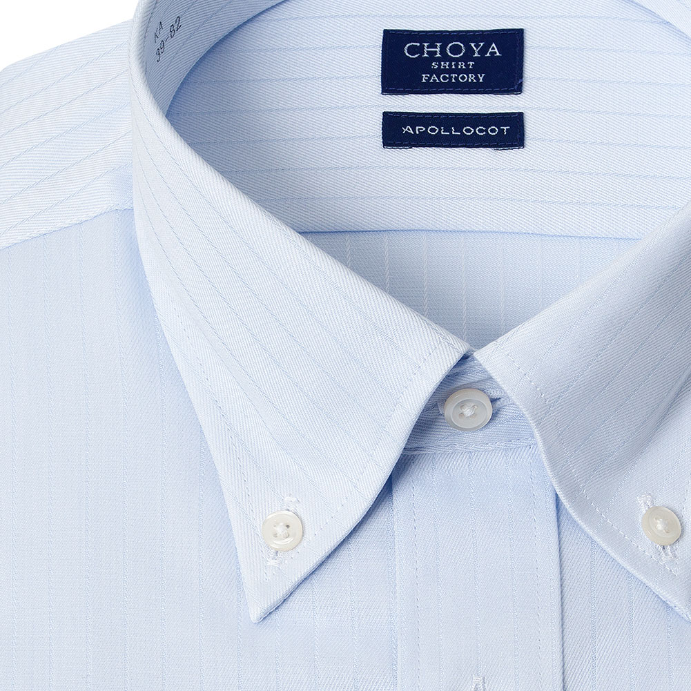 CHOYA SHIRT FACTORY 日清紡アポロコット 長袖 ワイシャツ メンズ 綿