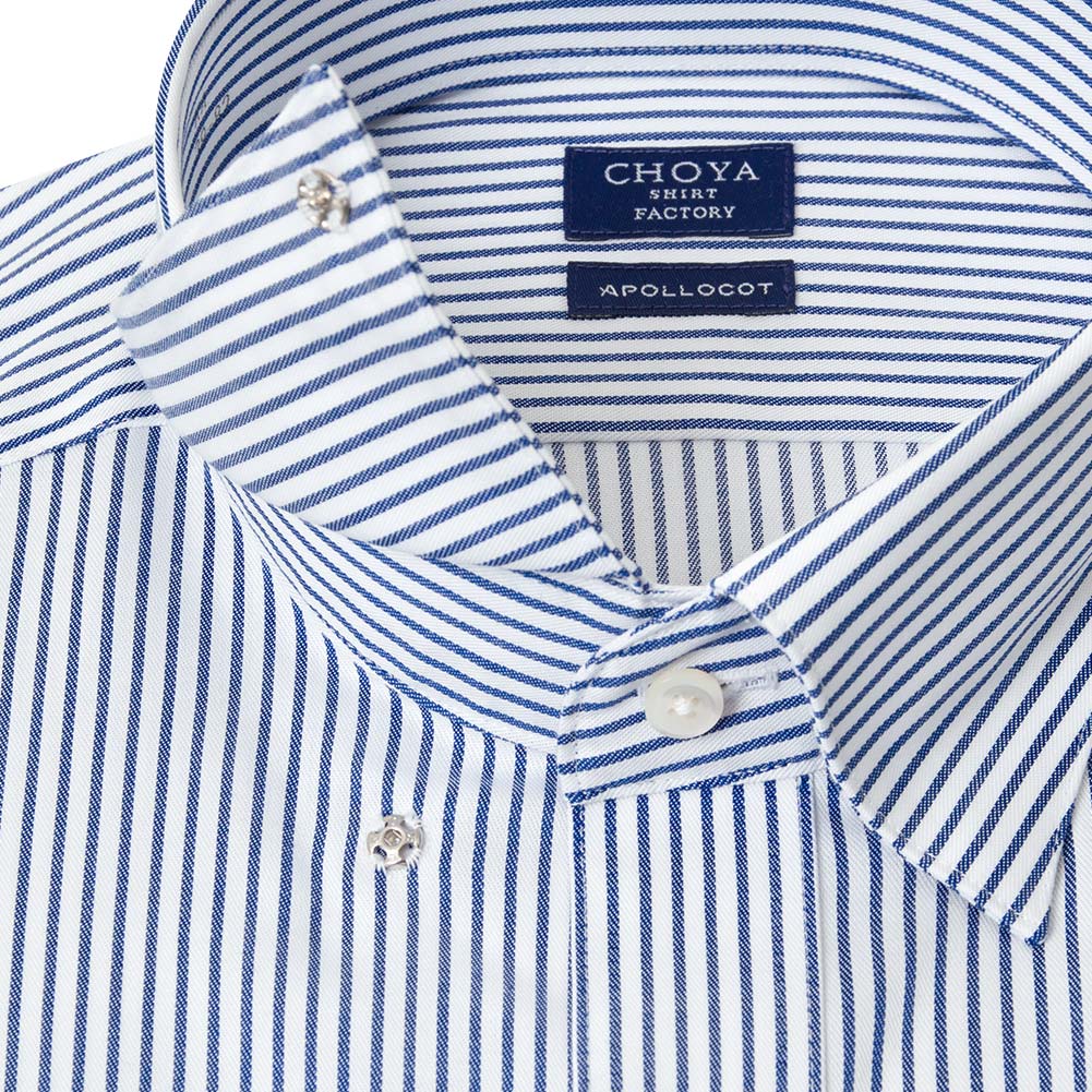 CHOYA SHIRT FACTORY 日清紡アポロコット 長袖 ワイシャツ メンズ 綿