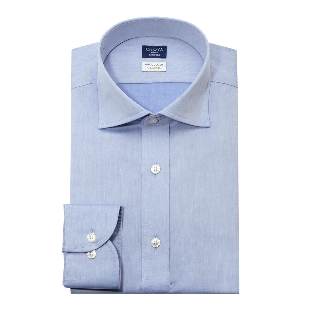CHOYA SHIRT FACTORY 日清紡アポロコット クラシック ワイドカラー
