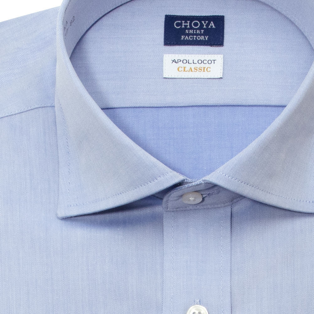 CHOYA SHIRT FACTORY 日清紡アポロコット クラシック ワイドカラー