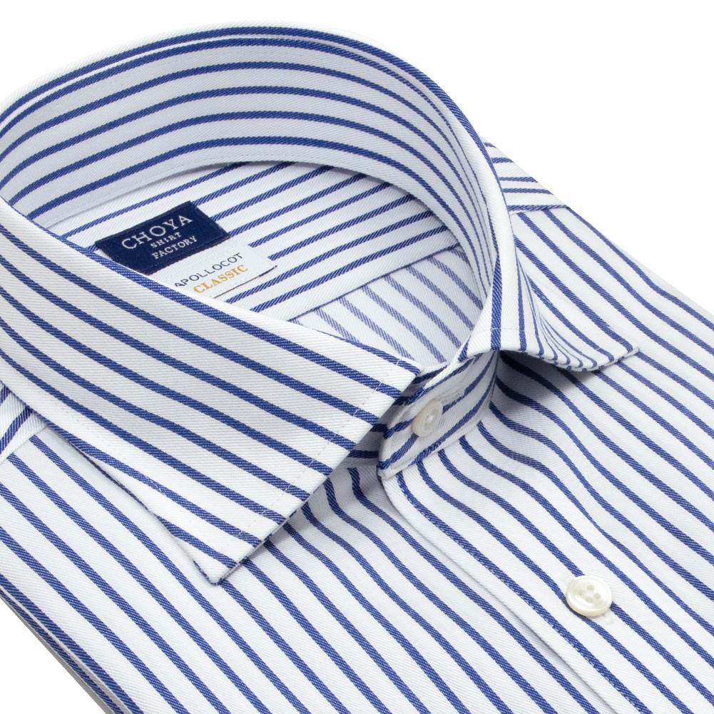 CHOYA SHIRT FACTORY 日清紡アポロコット クラシック ワイドカラー