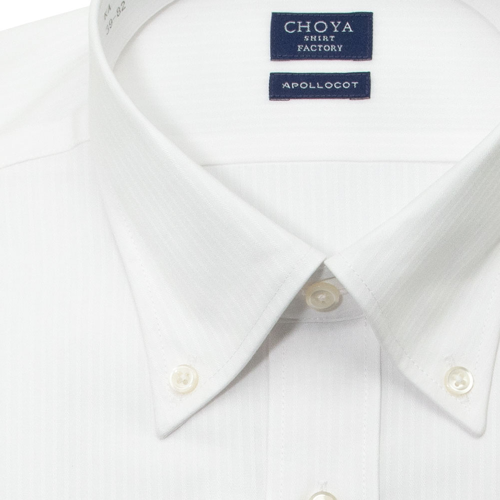 CHOYA SHIRT FACTORY 日清紡アポロコット 長袖 ワイシャツ メンズ 形態