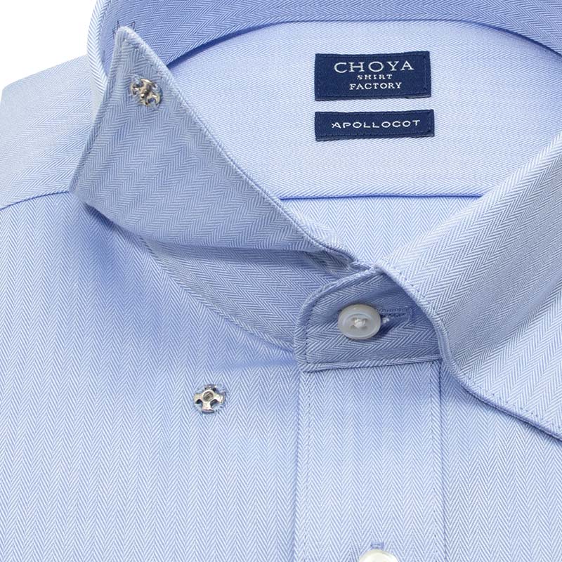 CHOYA SHIRT FACTORY 日清紡アポロコット 長袖 ワイシャツ メンズ 形態