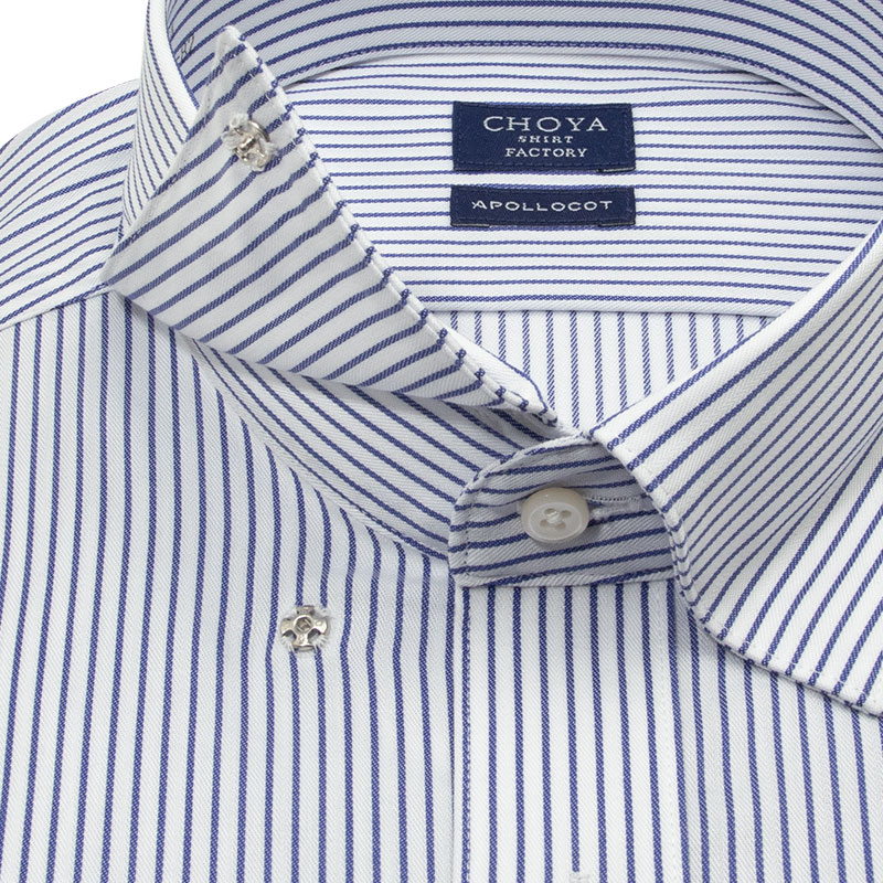 CHOYA SHIRT FACTORY 日清紡アポロコット 長袖 ワイシャツ メンズ 形態 CHOYA SHIRT FACTORY 日清紡アポロコット 長袖 ワイシャツ メンズ 形態