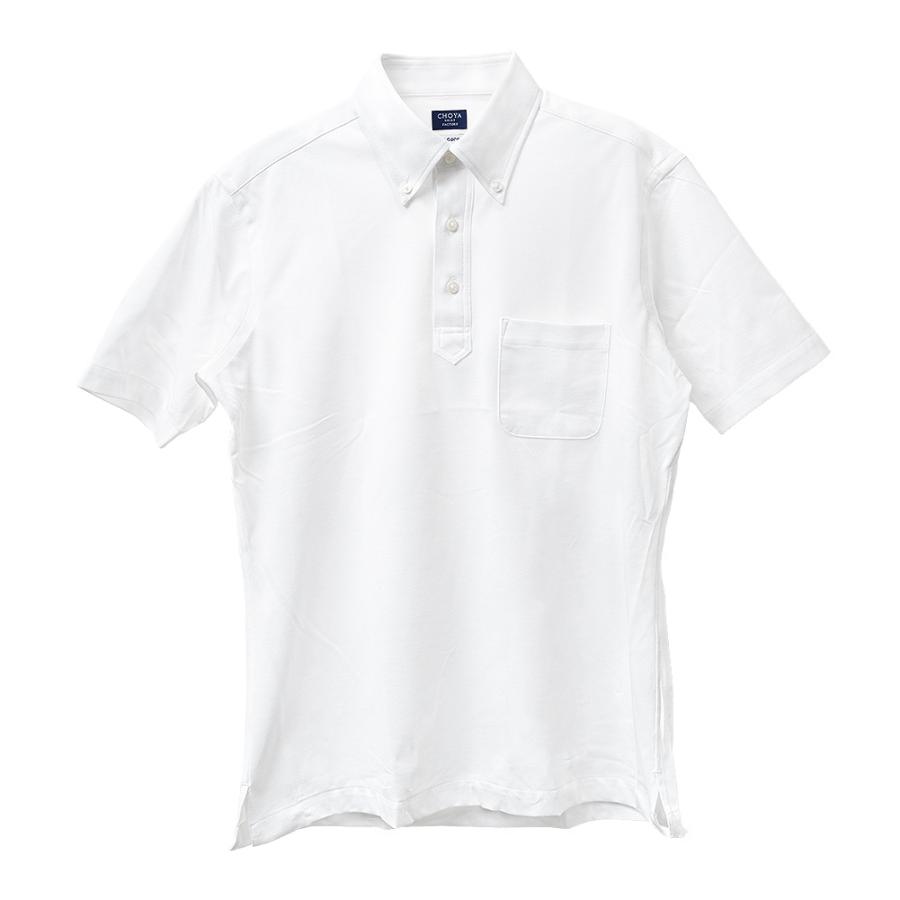 ニットシャツ CHOYA SHIRT FACTORY ニット 鹿の子ニット 半袖 ポロシャツ プルオーバー 形態安定加工 ノーアイ｜ss1946｜02