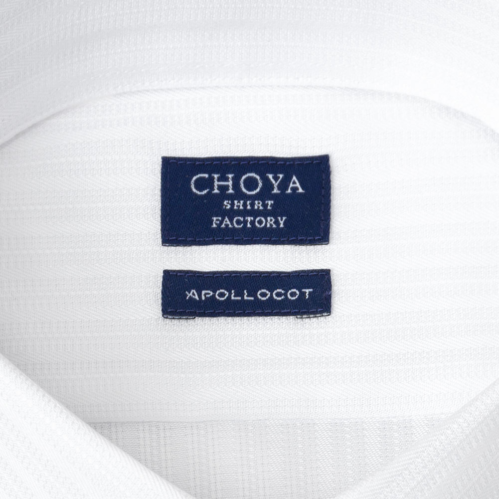 CHOYAシャツ Yシャツ 日清紡アポロコット 半袖ワイシャツ メンズ 形態安定 ノーアイロン ノンアイロン 綿100%  高級 上質 ホワイト CH_2401FS｜ss1946｜07