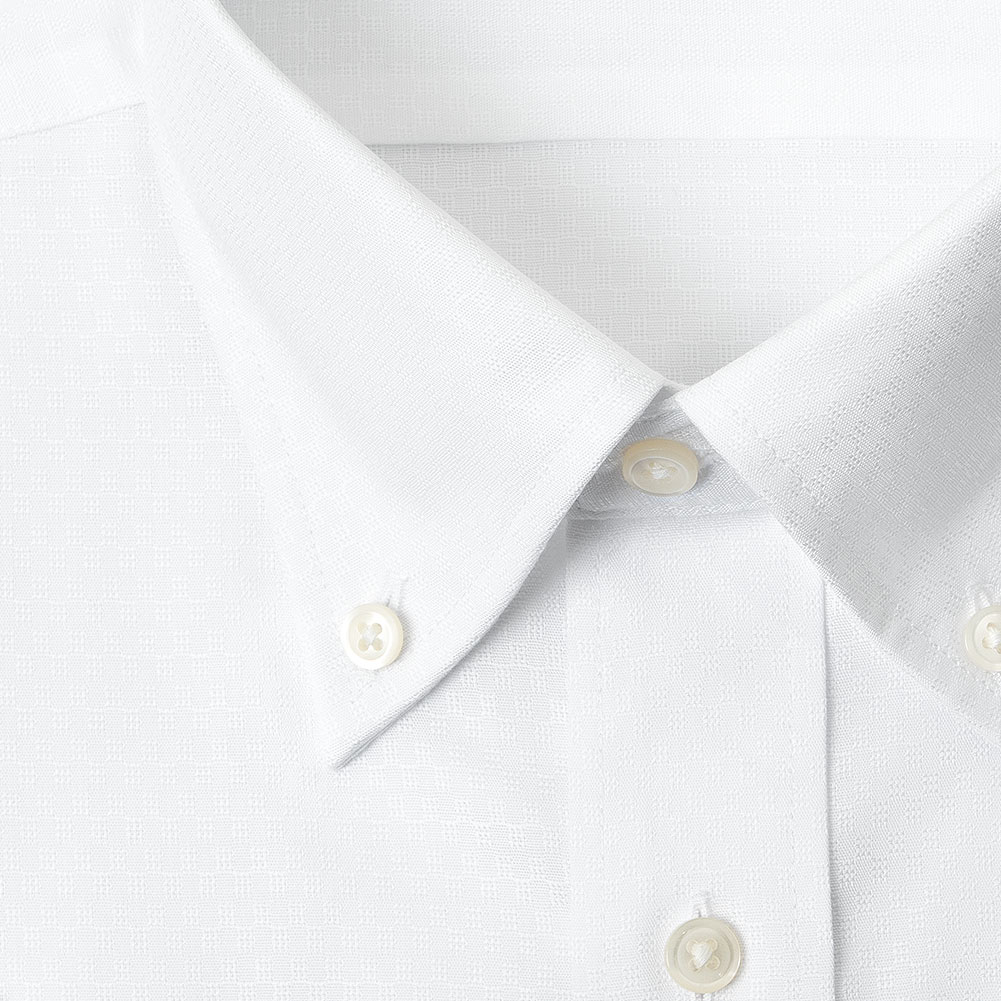 日清紡アポロコット 半袖 ワイシャツ メンズ 夏 形態安定加工 白ドビー ボタンダウンシャツ|綿100％ ホワイト チョーヤシャツ｜ss1946｜04