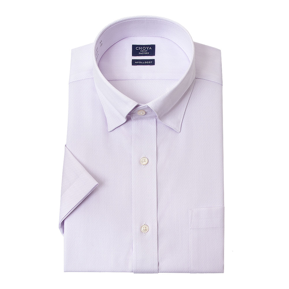 CHOYA SHIRT FACTORY 日清紡アポロコット 半袖 ワイシャツ メンズ形態