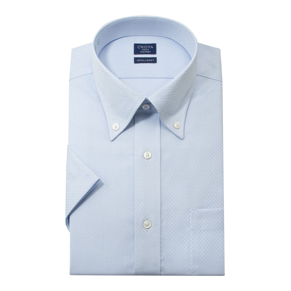 CHOYA SHIRT FACTORY 日清紡アポロコット 半袖 ワイシャツ メンズ 夏