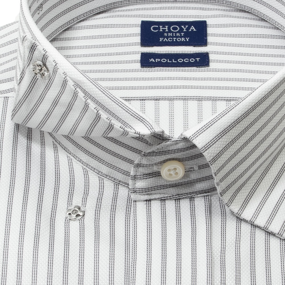 CHOYA SHIRT FACTORY 日清紡アポロコット 半袖 ワイシャツ メンズ 夏