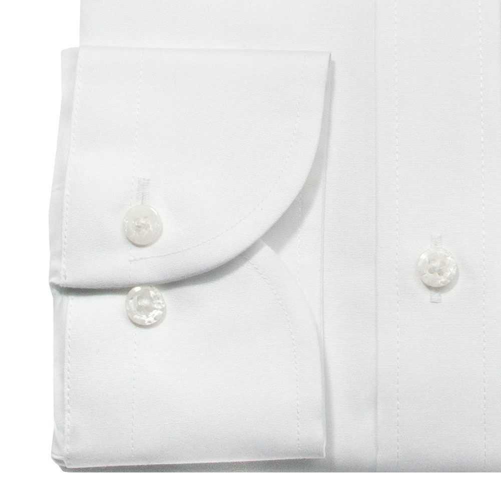 長袖 ワイシャツ メンズ 綿100％ 形態安定加工 ホワイト 白無地 レギュラーカラー CHOYA 【CLD001-100】 長袖 ワイシャツ メンズ 綿100％ 形態安定加工 ホワイト 白無地