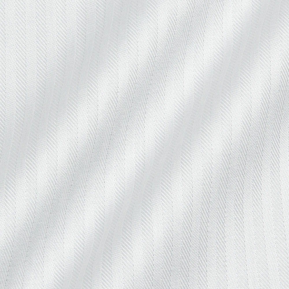 長袖 ワイシャツ メンズ 綿100％ 形態安定加工 ホワイト ドビー ストライプ ボタンダウンカラー CHOYA CONTEMPORARY_2