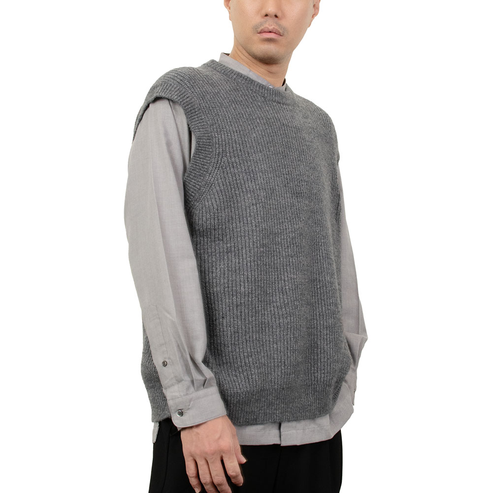 CHOYA SHIRT FACTORY 【爆買】ニット ベスト クルーネック カジュアル