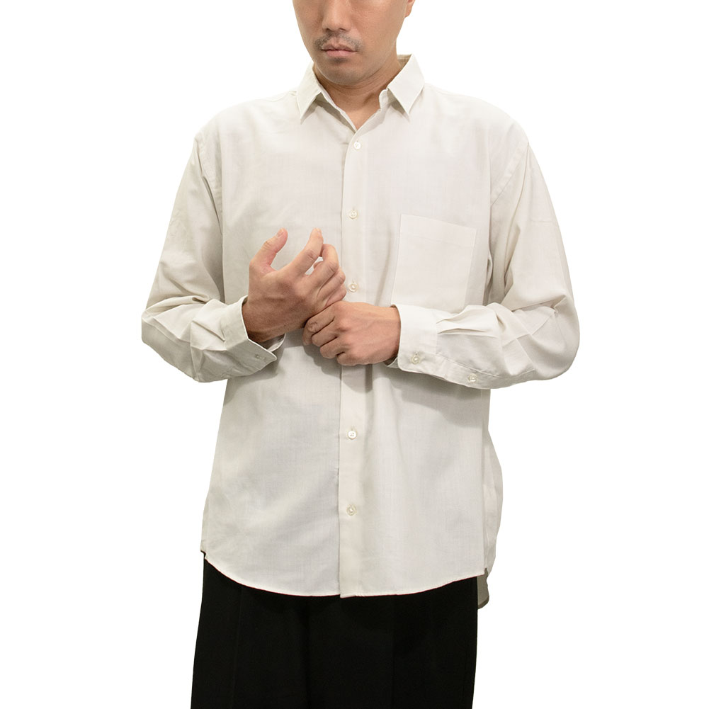 CHOYA SHIRT FACTORY シャツ カジュアルシャツ ホワイト 白 きなり