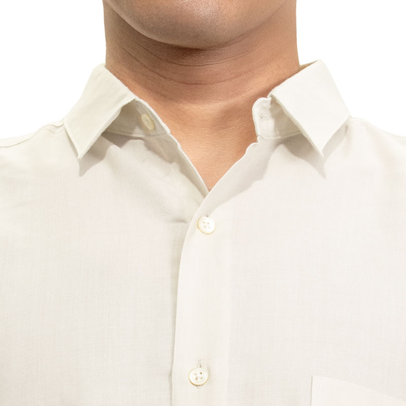 CHOYA SHIRT FACTORY シャツ カジュアルシャツ ホワイト 白 きなり