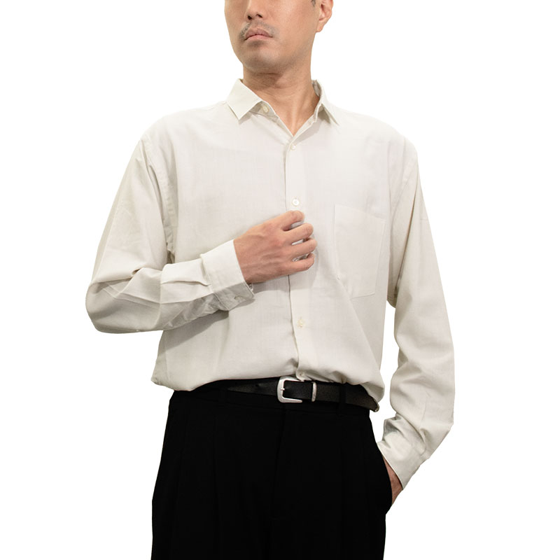 CHOYA SHIRT FACTORY シャツ カジュアルシャツ ホワイト 白 きなり