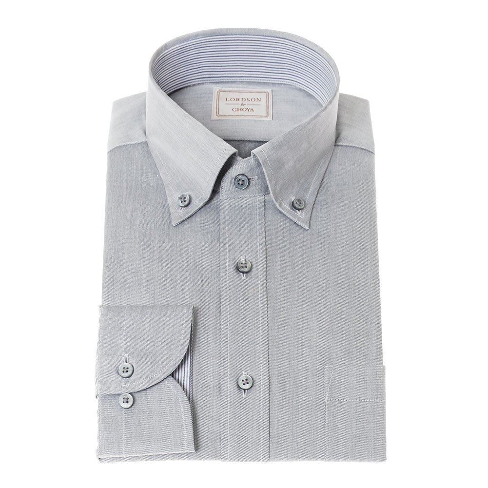 LORDSON by CHOYA 長袖 ワイシャツ メンズ 形態安定加工 ハケメ エンドオンエンド 【COD717-280】 LORDSON by CHOYA 長袖 ワイシャツ メンズ 形態安定加工 ハケメ エンド