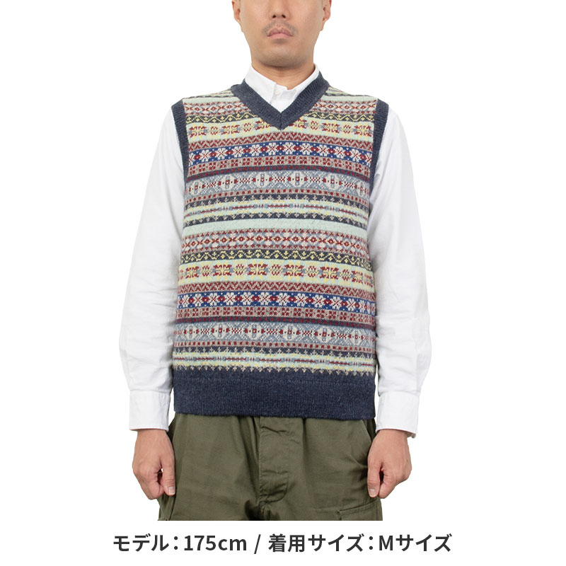 CHOYA SHIRT FACTORY ニット ベスト フェアアイル アメトラ アイビー
