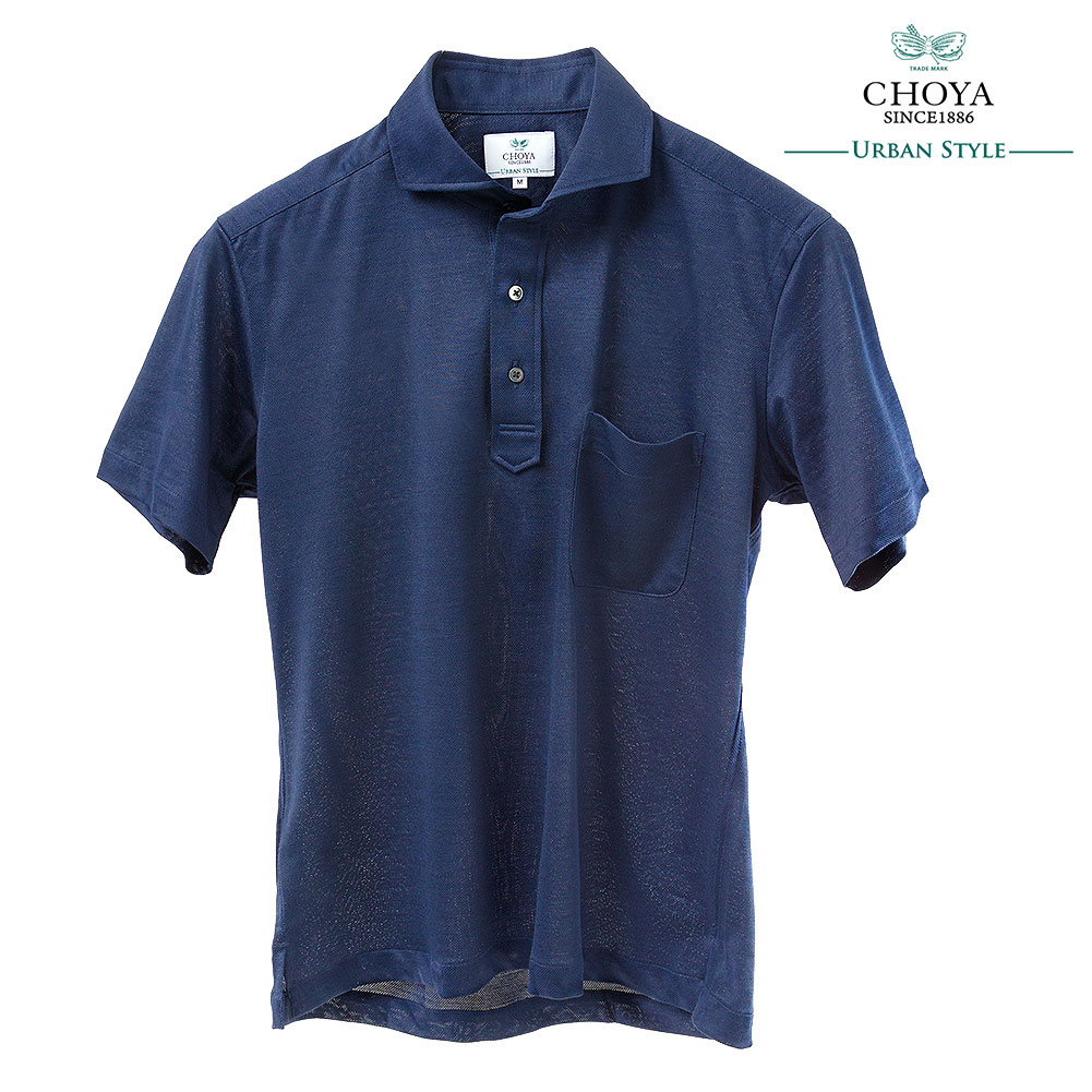 CHOYA URBAN STYLE プルオーバー 半袖 ポロシャツ ニット