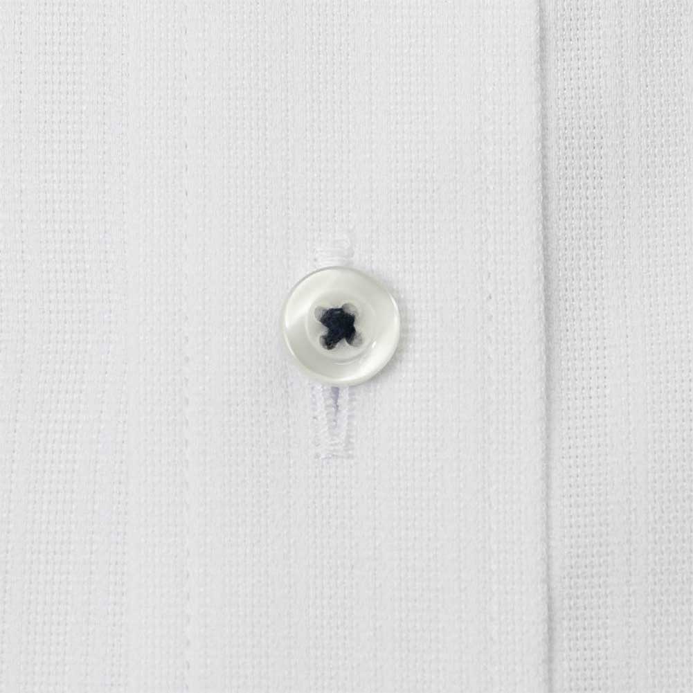 送料無料 ワイシャツ メンズ クールビズ 半袖 形態安定 接触冷感 ボタンダウン ホワイト ドビーストライプ｜ss1946｜05