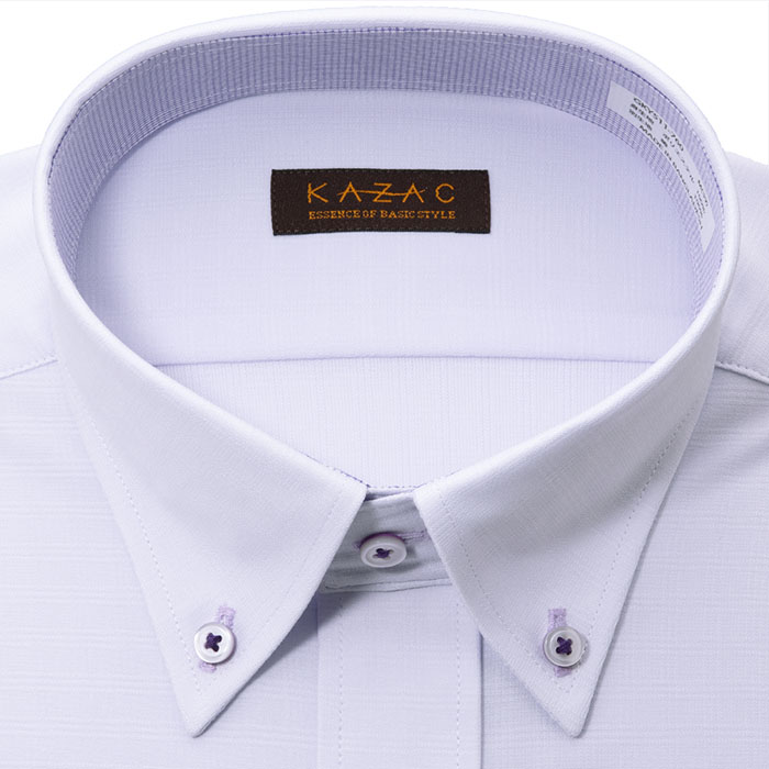 KAZAC ニット ワイシャツ ※裄詰め対応不可 メンズ 半袖 ノーアイロン