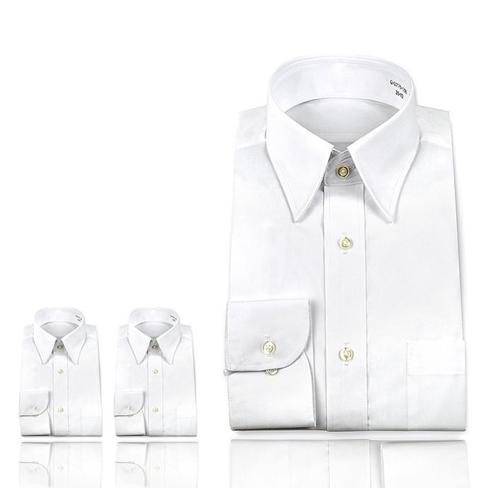 白シャツ3枚セット メンズワイシャツ・形態安定・30サイズ展開 Yシャツ  送料無料 ST_24FA｜ss1946｜02